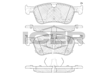 Fren Disk Balata Ön AYD 60875A  4204204600 4204212200 A4204204600 A4204212200 4106000Q3E 4106000Q3H 4106000Q4E D10606RN0A D1M606RN0A 410600318R 410A15079R