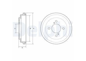 Kampana Arka Sağ veya Sol DELPHI BF646  4351184M00