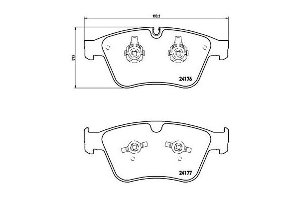 Fren Disk Balata Ön Mercedes R -Serisi (BM 251)(09.2005->)  BREMBO P 50 105