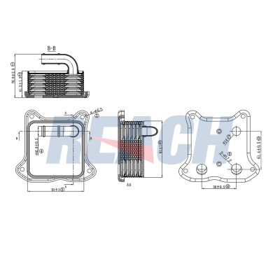 Motor Yağ Soğutucu  Audi A1 Sportback (8XA)(11.2011->)  MAHER 17203