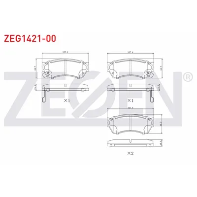 Fren Disk Balata Ön ZEGEN ZEG1421-00