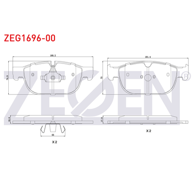 Fren Disk Balata Ön ZEGEN ZEG1696-00