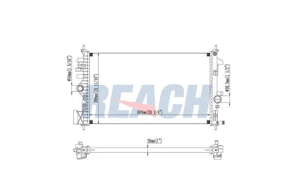 Su Radyatörü  ORİS BRN072016
