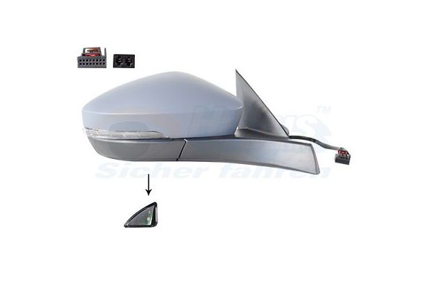 Dikiz Aynası Dış Sağ Volkswagen T-Cross (C11)(12.2018->2023)  MAHER 31585