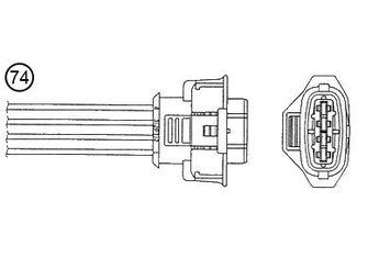 Oksijen (Lambda) Sensörü  NGK 94903  55560617 855429