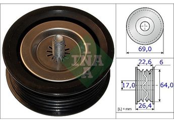 Triger Gergi Rulmanı  INA 532 0671 10  A6512000670 11927HG00B 11927-HG00B 119 27H G0 0B 6512000670 651 200 06 70 A 651 200 06 70