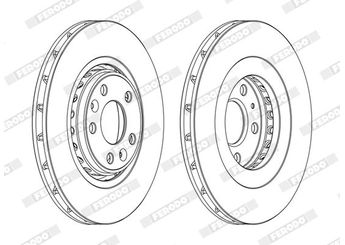 Fren Disk Ayna Ön Sağ ve Sol FERODO DDF1727C  402060003R 402064155R 402065646R 8660001234