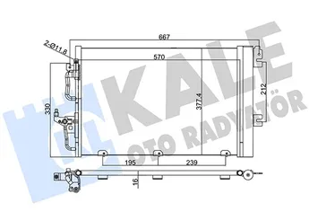 Klima Radyatörü  KALE 393400  13129192 1850096 1850 096 52400555 93178958