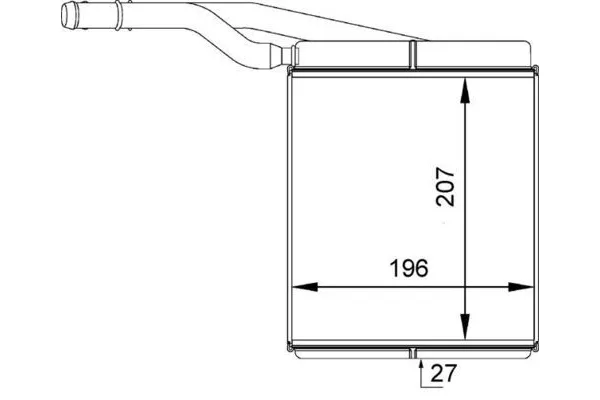 Kalorifer Radyatörü  MAHLE AH 143 000P
