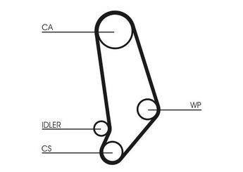 Triger Kayışı  CONTINENTAL CT539  74109119 074109119