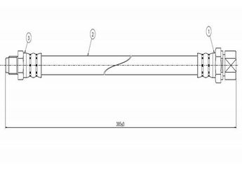 Fren Hortumu Ön Sağ veya Sol CAVO C800 094A  113611701D