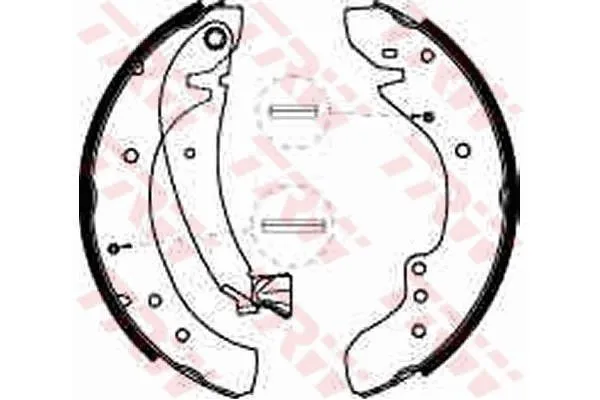 Fren Pabuçlu Balata Arka Peugeot Boxer (230) Kamyonet Aks:2850mm (->2002)  FROW 166.1103.001