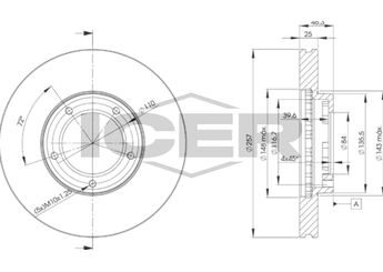 Fren Disk Ayna Ön Sağ ve Sol VALEO 186696  4351235180 4351226040 4351226070 4351235260 J4351235180 43512-26040 43512-35180 J 435 123 518 0