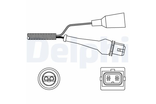 Oksijen (Lambda) Sensörü  Volkswagen Caddy (14D)(08.1982->1992)  DELPHI ES11000-12B1