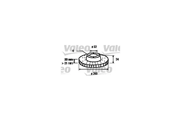 Fren Disk Ayna Ön Sağ ve Sol Honda Accord (CB/CC)(10.1989->)  VALEO 186436