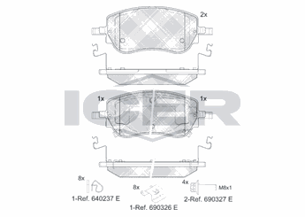 Fren Disk Balata Ön AYD 60211B  77368941 7 736 894 1
