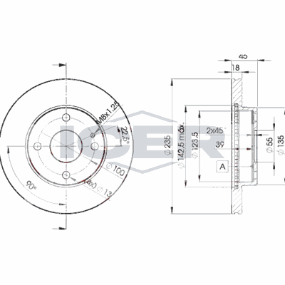 Fren Disk Ayna Ön Sağ ve Sol NAGAMA NBD-MZ001