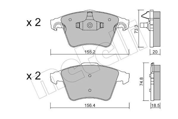 Fren Disk Balata Ön METELLI 22-0552-3