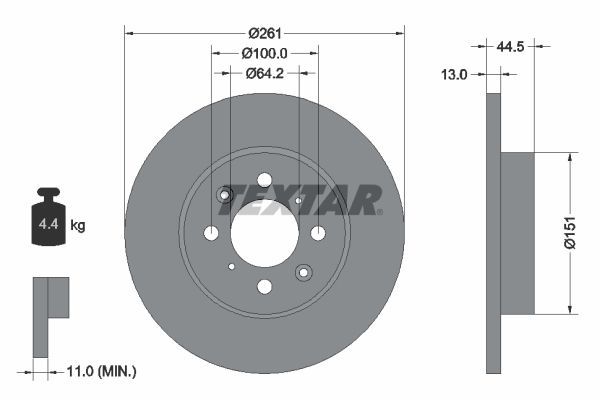 Fren Disk Ayna Ön Sağ ve Sol MG Rover Rover 400 (RT)(1995->)  EUROREPAR 1618881480