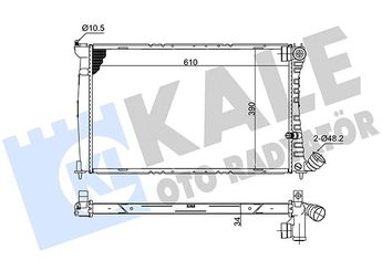 Su Radyatörü  VALEO 731297  1301GL 1301.GL 1331HV 1331.HV