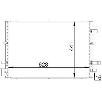 Klima Radyatörü  Ford Mondeo S.Wagon (GE)(2000->)  MAHLE AC 690 000S