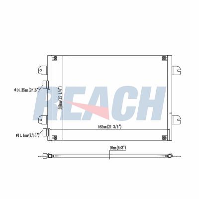 Klima Radyatörü  Dacia Logan MVC (12.2006->)  VEKA 43-3504