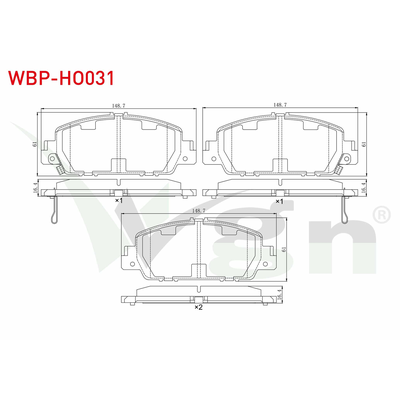 Fren Disk Balata Ön WGN WBP-HO031