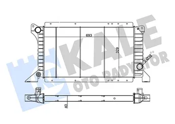 Su Radyatörü  FORD ORJINAL 99VT8005AA  99VT 8005 A1A