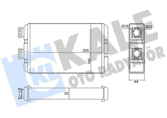 Kalorifer Radyatörü  KALE 370760  64118372771 6411.8.372.771 8372771