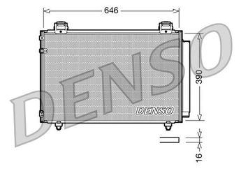 Klima Radyatörü  DENSO DCN50024  8845005101 8450005100 8450005120 8450005121 8845005100
