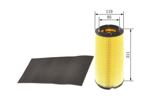 Hava Filtresi  Volvo XC70 (08.2000->)  BOSCH 1 457 433 336