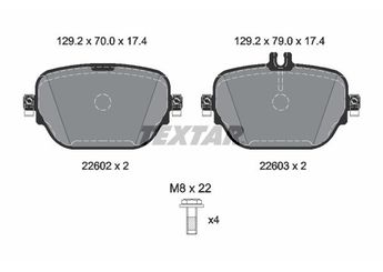 Fren Disk Balata Ön MERCEDES ORJINAL A0004207603  A0004207603 4205602 0004205602 4205702 0004205702 4207603 0004207603 4207703 0004207703 4208900 0004208900 A0004205602 A0004205702 A0004207703 A0004208900