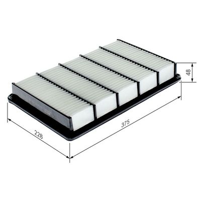 Hava Filtresi  Mazda RX-8 (SE)(04.2003->)  BOSCH F 026 400 362