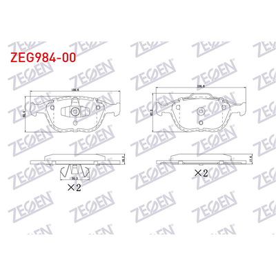 Fren Disk Balata Ön ZEGEN ZEG984-00