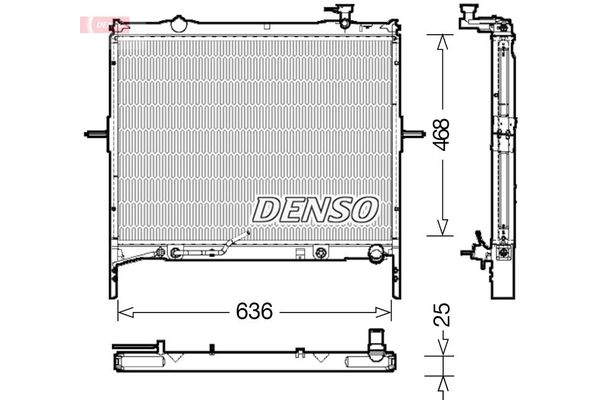 Su Radyatörü  DENSO DRM43002