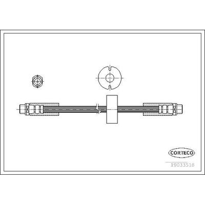 Fren Hortumu Ön Sağ veya Sol BRAXIS AH1059