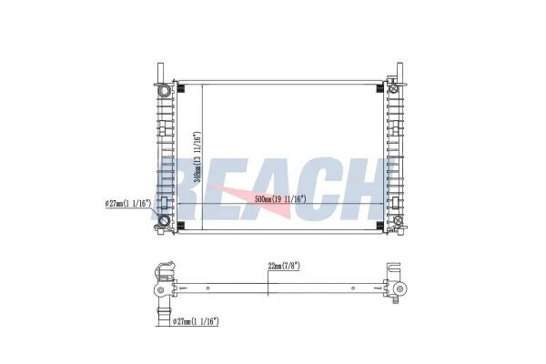 Su Radyatörü  Ford Fusion (CBK)(2002->)  MGA 80171