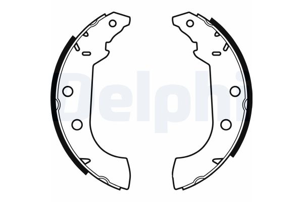 Fren Pabuçlu Balata Arka Peugeot 306 Cabriolet (S1)(01.1994->10.1997)  DELPHI LS1347
