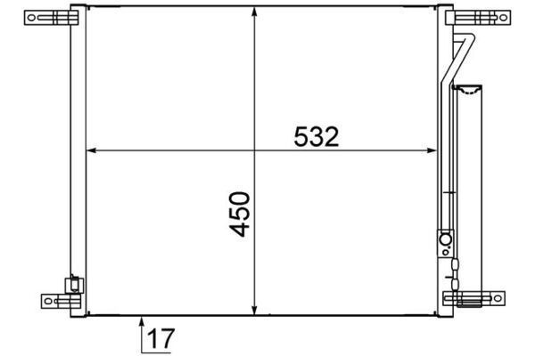 Klima Radyatörü  MAHLE AC 707 000S