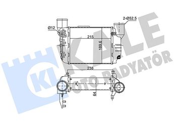 Turbo Radyatörü  VEKA 42-1306  8E0145805L 8E0145805N 8E0145805D 8E0.145.805L 8E0.145.805N