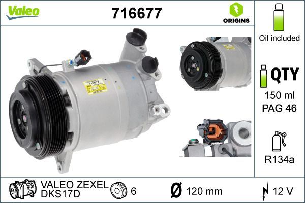 Klima Kompresörü  VALEO 716677