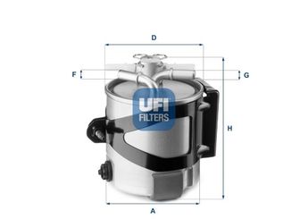Yakıt Filtresi  UFI 55.430.00  5543000 55.430.00 164005190R 8200506046 8200564638 8200697875