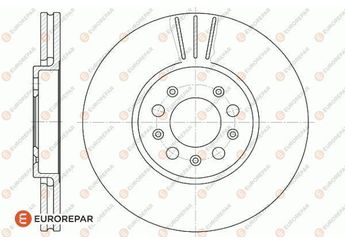 Fren Disk Ayna Ön Sağ ve Sol EUROREPAR 1618882980  1618882980 1J0615301 1J0615301C 1J0615301K 1J0615301R 1J0615301S 6R0615301A 6R0615301D JZW615301D