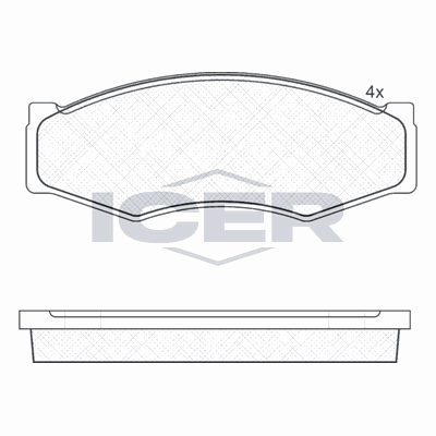 Fren Disk Balata Ön Nissan Laurel (JC32)(01.1986->)  KRAFTVOLL 07010468