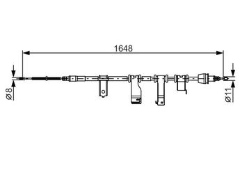 El Fren Teli Arka Sağ BOSCH 1 987 482 350  1987482350 597701J000 59770 1J000 597701J300 59770 1J300