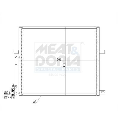 Klima Radyatörü  BMW X3 Serisi (E83)(09.2003->)  MGA 82612