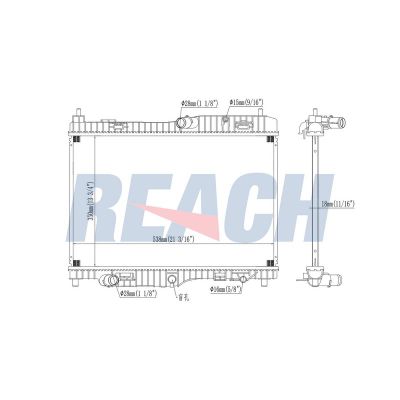 Su Radyatörü  Ford Fiesta (CB1)(2008->)  MGA 80466