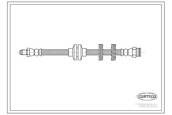 Fren Hortumu Ön Sağ veya Sol SVAC 90-0110