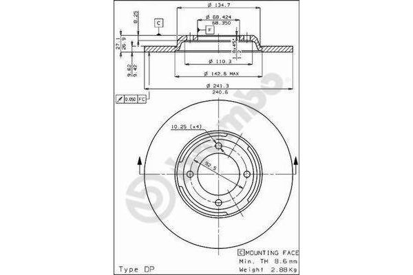 Fren Disk Ayna Ön Sağ ve Sol KRAFTVOLL 07040967