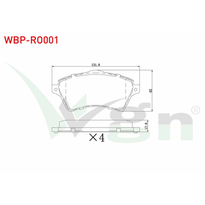 Fren Disk Balata Ön WGN WBP-RO001